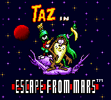 Taz in Escape from Mars screenshot 4 for Sega Game Gear